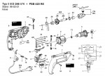 Bosch 0 603 246 576 Psb 420 Re Percussion Drill 230 V / Eu Spare Parts